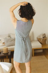 The Summer Dress -  Gingham Viscose Mini Dress