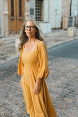 noga dress camel