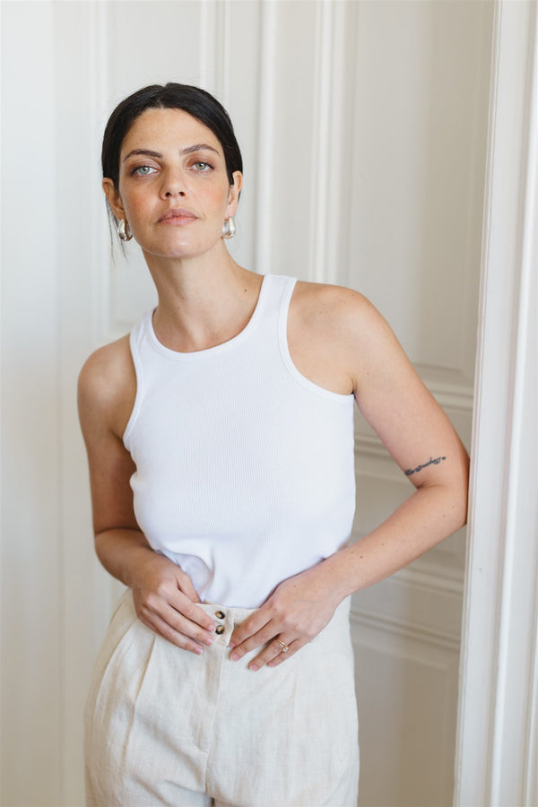 Beatrice top white