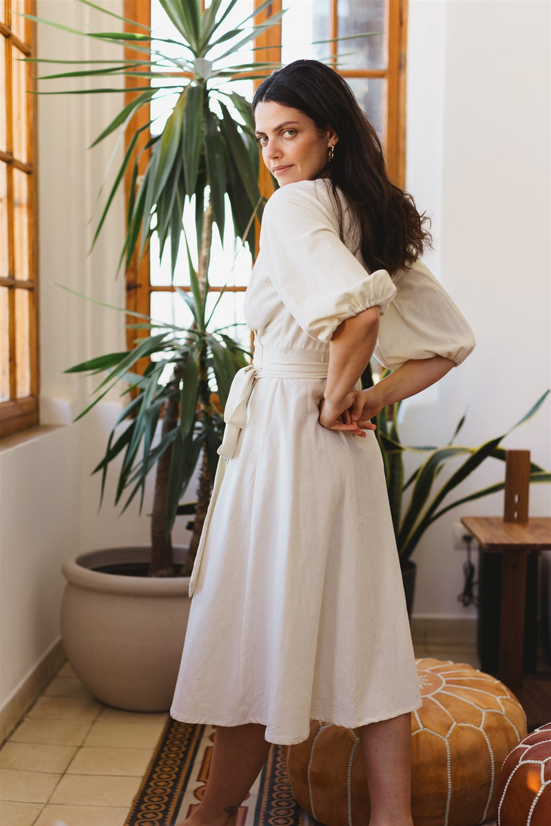 shaffa dress cream