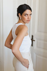 Beatrice top white